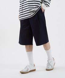 ワイドシルエット バミューダパンツ