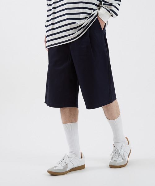 improves（インプローブス）の「ワイドシルエット バミューダパンツ（その他パンツ・メンズ・ホワイト/キナリ/ブラック/ベージュ/カーキ/サックスブルー/ネイビー/ライトグレー/グレー・MEDIUM/LARGE/X-LARGE）」の8枚目の写真