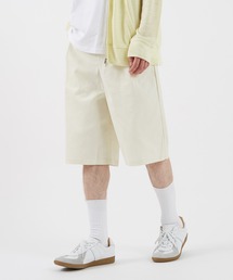 ワイドシルエット バミューダパンツ