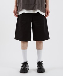 ワイドシルエット バミューダパンツ