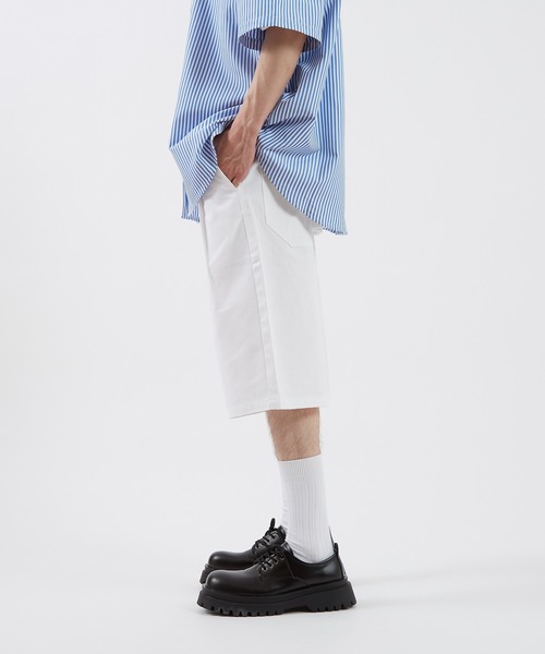 improves（インプローブス）の「ワイドシルエット バミューダパンツ（その他パンツ・メンズ・ホワイト/キナリ/ブラック/ベージュ/カーキ/サックスブルー/ネイビー/ライトグレー/グレー・MEDIUM/LARGE/X-LARGE）」の10枚目の写真