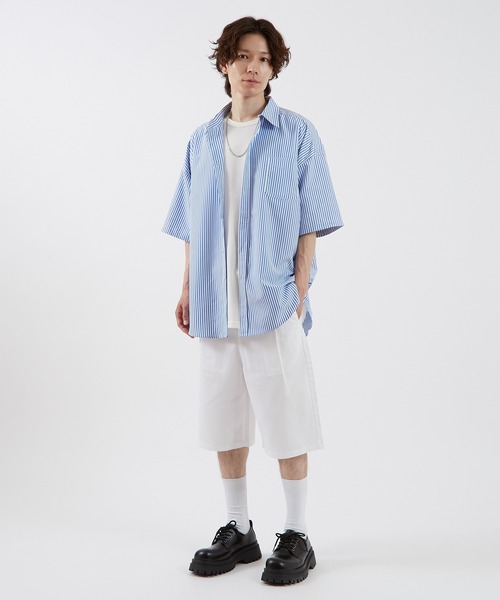 improves（インプローブス）の「ワイドシルエット バミューダパンツ（その他パンツ・メンズ・ホワイト/キナリ/ブラック/ベージュ/カーキ/サックスブルー/ネイビー/ライトグレー/グレー・MEDIUM/LARGE/X-LARGE）」の13枚目の写真