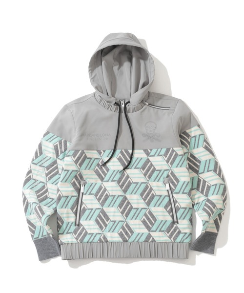 MARK & LONA（マークアンドロナ）の「GeoLine Hybrid Adupt Pullover | WOMEN（その他アウター・レディース・グリーン/ホワイト/ブラック・36）」の7枚目の写真