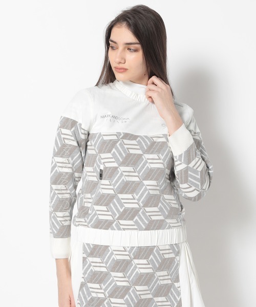 MARK & LONA（マークアンドロナ）の「GeoLine Hybrid Adupt Pullover | WOMEN（その他アウター・レディース・グリーン/ホワイト/ブラック・36）」の22枚目の写真