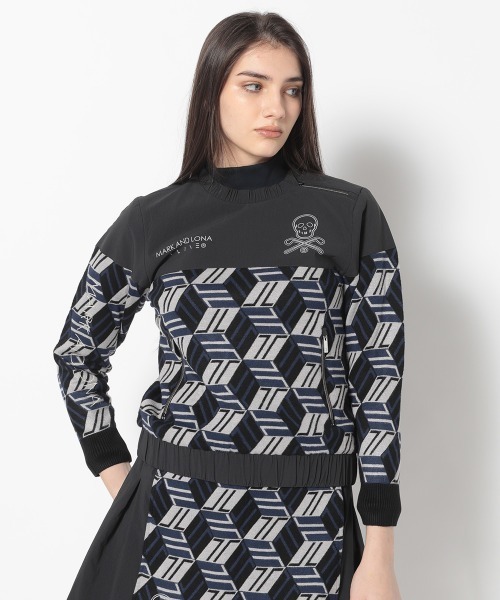 MARK & LONA（マークアンドロナ）の「GeoLine Hybrid Adupt Pullover | WOMEN（その他アウター・レディース・グリーン/ホワイト/ブラック・36）」の15枚目の写真