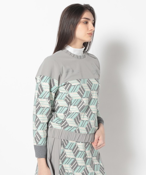 MARK & LONA（マークアンドロナ）の「GeoLine Hybrid Adupt Pullover | WOMEN（その他アウター・レディース・グリーン/ホワイト/ブラック・36）」の6枚目の写真