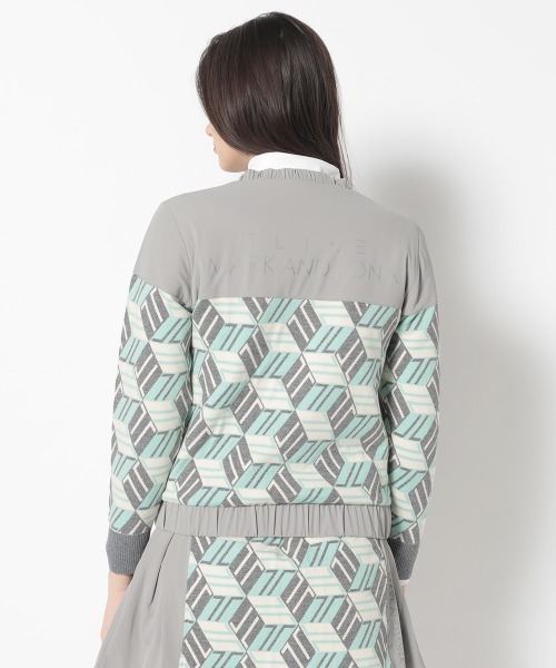 MARK & LONA（マークアンドロナ）の「GeoLine Hybrid Adupt Pullover | WOMEN（その他アウター・レディース・グリーン/ホワイト/ブラック・36）」の9枚目の写真