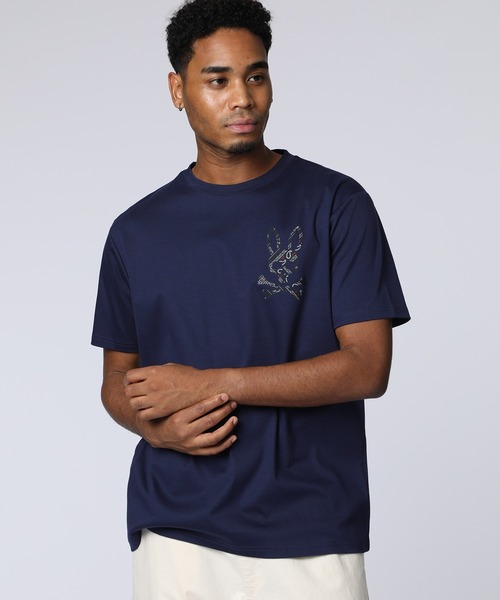 バンダナ柄ワンポイント Tシャツ