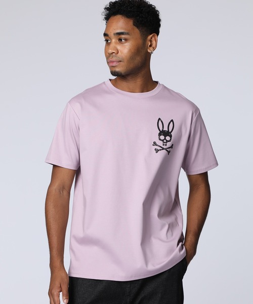 Psycho Bunny(サイコバニー)の「バンダナ柄ワンポイント Tシャツ(Tシャツ/カットソー・メンズ・ブラック/コーラル/ネイビー/ホワイト・X-LARGE/LARGE/MEDIUM/SMALL)」の4枚目の写真