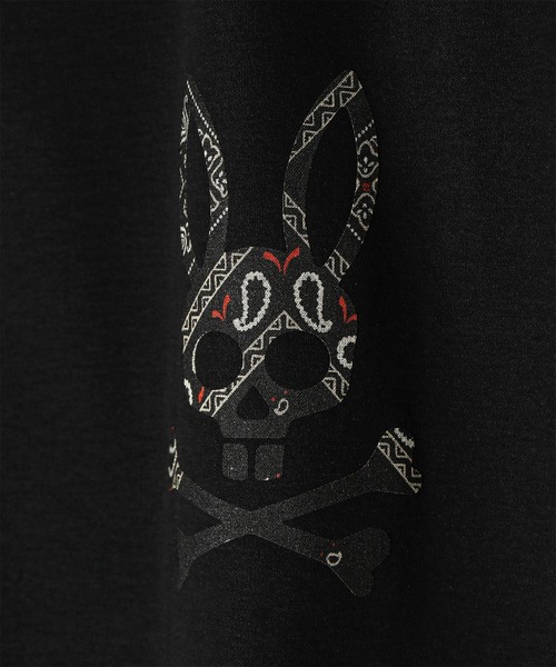 Psycho Bunny(サイコバニー)の「バンダナ柄ワンポイント Tシャツ(Tシャツ/カットソー・メンズ・ブラック/コーラル/ネイビー/ホワイト・X-LARGE/LARGE/MEDIUM/SMALL)」の6枚目の写真