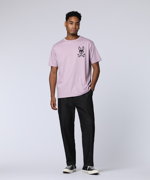 Psycho Bunny(サイコバニー)の「バンダナ柄ワンポイント Tシャツ(Tシャツ/カットソー・メンズ・ブラック/コーラル/ネイビー/ホワイト・X-LARGE/LARGE/MEDIUM/SMALL)」の12枚目の写真