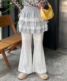 パンツ（ホワイト/白色系・花柄・ボタニカル柄）ファッション