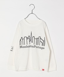 Manhattan Portage（マンハッタンポーテージ）の「【Manhattan Portage(マンハッタンポーテージ)】プリントロングスリーブT(KIDS)（Tシャツ/カットソー・キッズ）」