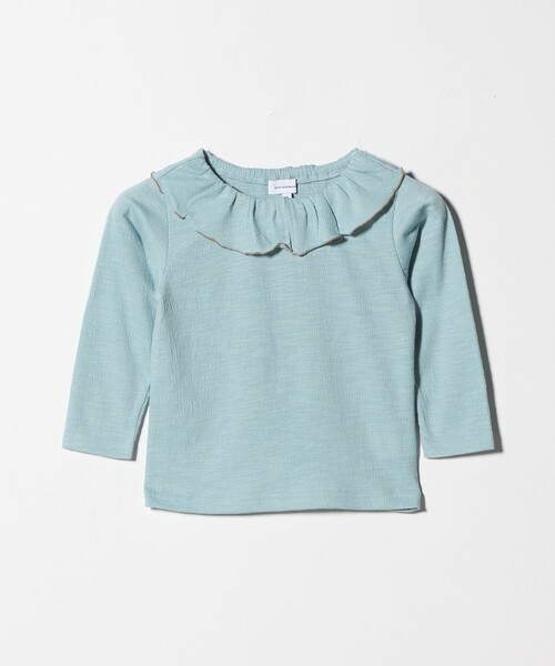 green label relaxing（グリーンレーベルリラクシング）の「エリ付きトップス / キッズ  100㎝-160㎝（Tシャツ/カットソー・キッズ・ブラック/シャーベット/ライム・160cm/110cm/150cm/100cm/140cm/130cm/120cm）」の3枚目の写真