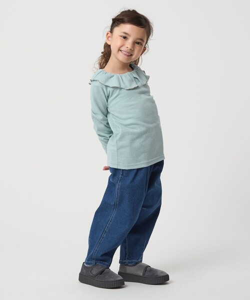 green label relaxing（グリーンレーベルリラクシング）の「エリ付きトップス / キッズ  100㎝-160㎝（Tシャツ/カットソー・キッズ・ブラック/シャーベット/ライム・160cm/110cm/150cm/100cm/140cm/130cm/120cm）」の12枚目の写真