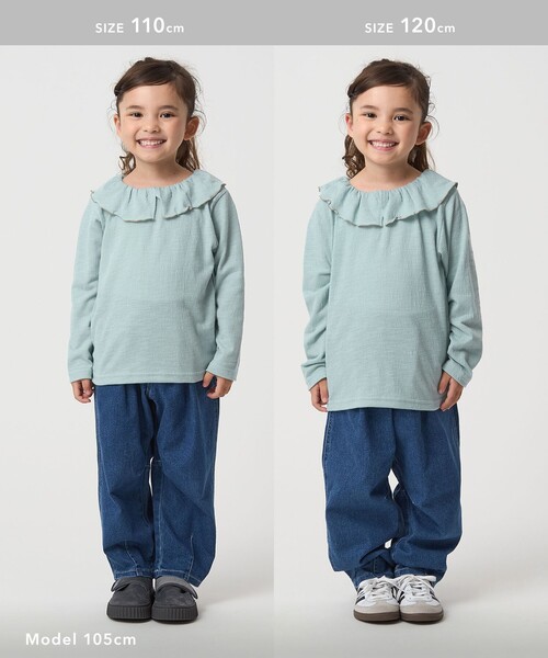 green label relaxing（グリーンレーベルリラクシング）の「エリ付きトップス / キッズ  100㎝-160㎝（Tシャツ/カットソー・キッズ・ブラック/シャーベット/ライム・160cm/110cm/150cm/100cm/140cm/130cm/120cm）」の13枚目の写真