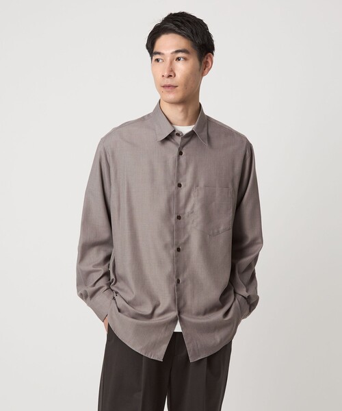 WEB限定】ピーチツイル ジャストルーズ シャツ -防シワ-（シャツ