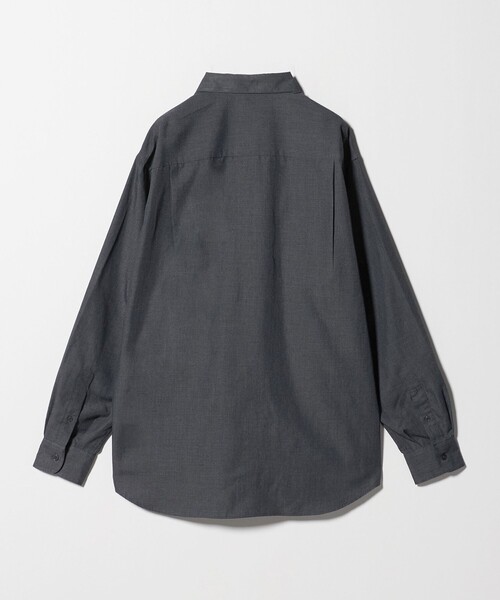 green label relaxing(グリーンレーベルリラクシング)の「【WEB限定】ピーチツイル ジャストルーズ シャツ -防シワ-(シャツ/ブラウス・メンズ・ベージュ/グレー系・L/S/XL/M)」の18枚目の写真
