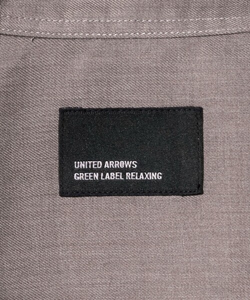 green label relaxing(グリーンレーベルリラクシング)の「【WEB限定】ピーチツイル ジャストルーズ シャツ -防シワ-(シャツ/ブラウス・メンズ・ベージュ/グレー系・L/S/XL/M)」の21枚目の写真