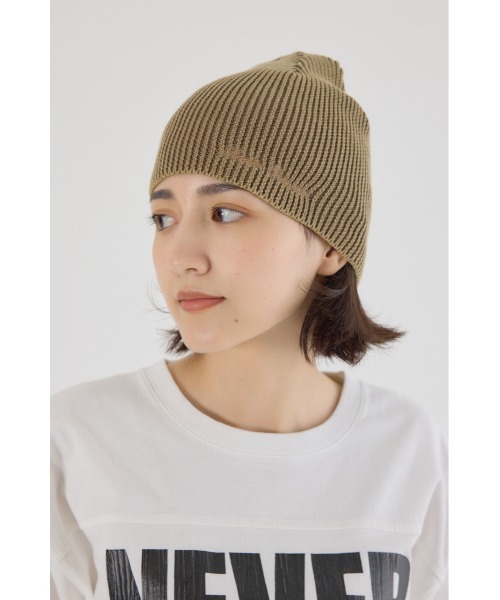 RODEO CROWNS WIDE BOWL（ロデオクラウンズワイドボウル）の「ヴィンテージニットビーニー（ニットキャップ/ビーニー・レディース・ブラック系その他/ターコイズブルー/グリーン系その他2/ベージュ系その他・FREE）」の3枚目の写真