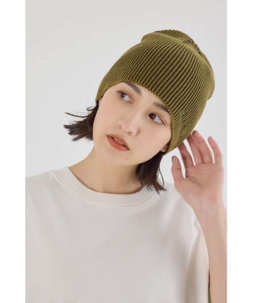 RODEO CROWNS WIDE BOWL（ロデオクラウンズワイドボウル）の「ヴィンテージニットビーニー（ニットキャップ/ビーニー・レディース・ブラック系その他/ターコイズブルー/グリーン系その他2/ベージュ系その他・FREE）」の4枚目の写真