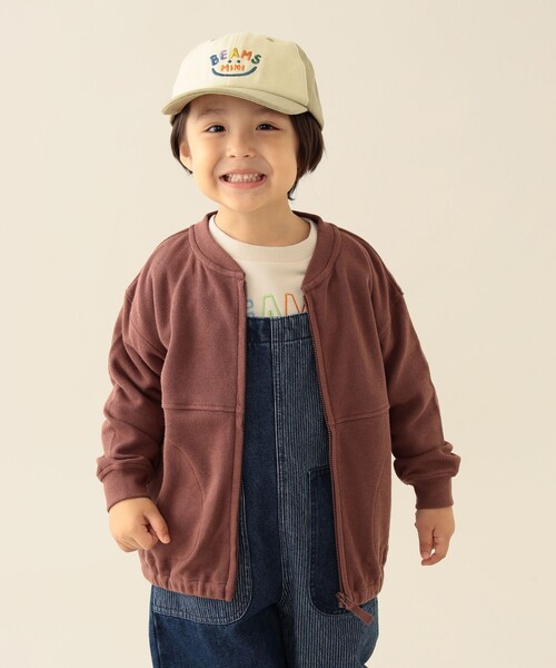 BEAMS mini（ビームスミニ）の「ジップアップ スウェット 2025FW（90～140cm）（カーディガン/ボレロ・キッズ・グリーン系その他4/ブラウン系その他5・140/130/120/110/100/90）」の5枚目の写真