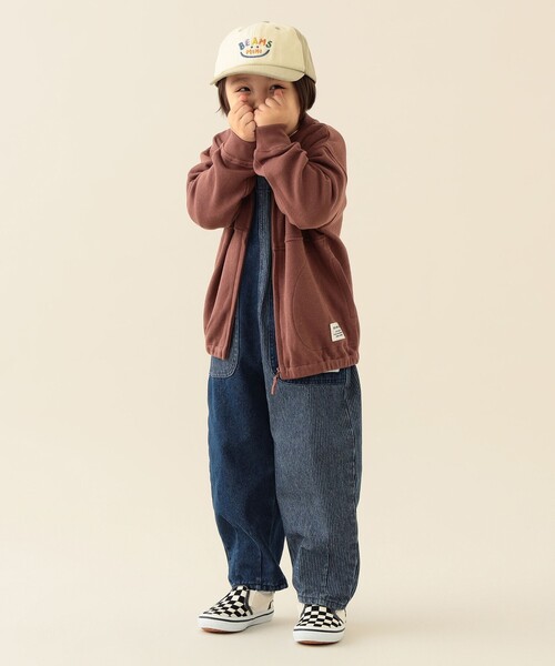 BEAMS mini（ビームスミニ）の「ジップアップ スウェット 2025FW（90～140cm）（カーディガン/ボレロ・キッズ・グリーン系その他4/ブラウン系その他5・140/130/120/110/100/90）」の8枚目の写真
