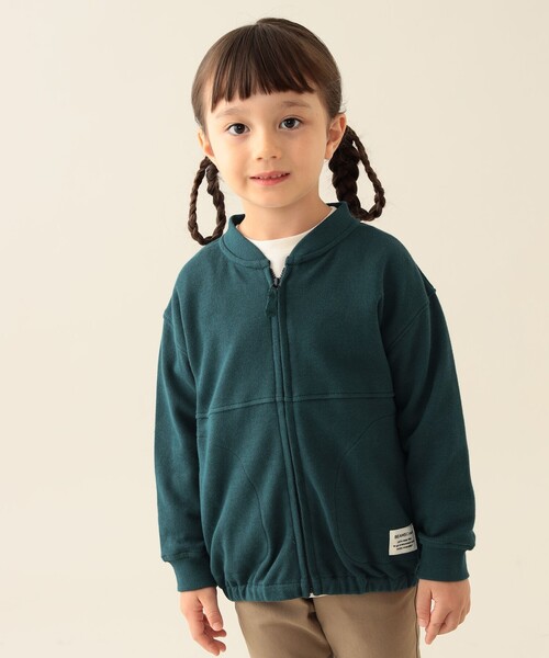 BEAMS mini（ビームスミニ）の「ジップアップ スウェット 2025FW（90～140cm）（カーディガン/ボレロ・キッズ・グリーン系その他4/ブラウン系その他5・140/130/120/110/100/90）」の9枚目の写真