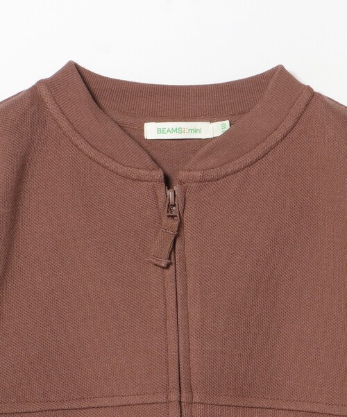BEAMS mini（ビームスミニ）の「ジップアップ スウェット 2025FW（90～140cm）（カーディガン/ボレロ・キッズ・グリーン系その他4/ブラウン系その他5・140/130/120/110/100/90）」の14枚目の写真