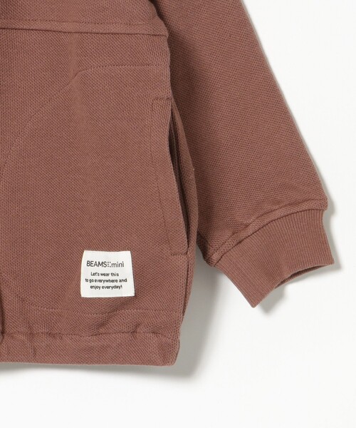 BEAMS mini（ビームスミニ）の「ジップアップ スウェット 2025FW（90～140cm）（カーディガン/ボレロ・キッズ・グリーン系その他4/ブラウン系その他5・140/130/120/110/100/90）」の15枚目の写真