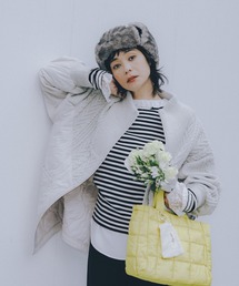 niko and... | ケーブルキルトジップブルゾン(ブルゾン)