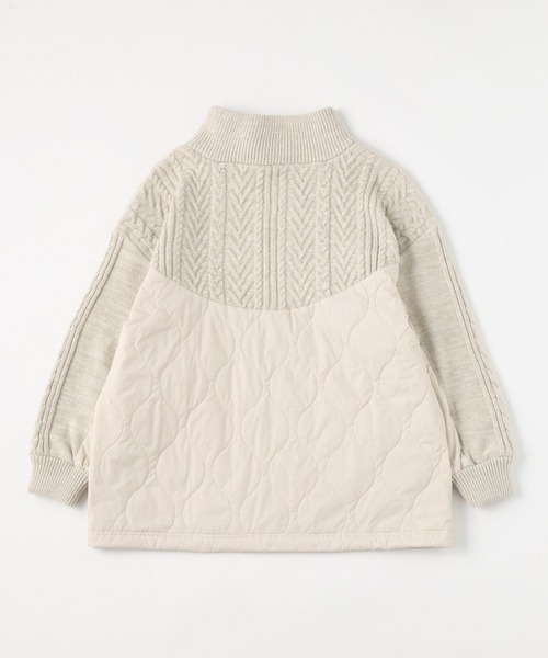 niko and...（ニコアンド）の「ケーブルキルトジップブルゾン（ブルゾン・レディース・ブラック/アイボリー/カーキ・FREE）」の16枚目の写真