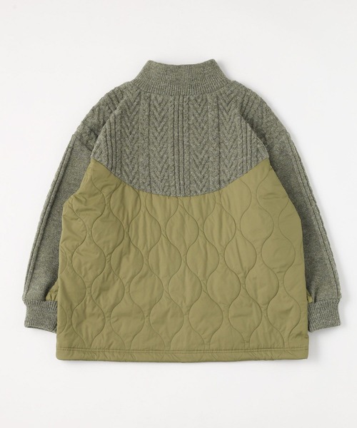 niko and...（ニコアンド）の「ケーブルキルトジップブルゾン（ブルゾン・レディース・ブラック/アイボリー/カーキ・FREE）」の17枚目の写真