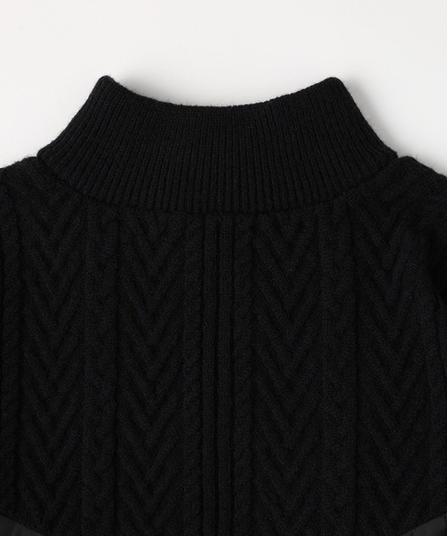 niko and...（ニコアンド）の「ケーブルキルトジップブルゾン（ブルゾン・レディース・ブラック/アイボリー/カーキ・FREE）」の21枚目の写真