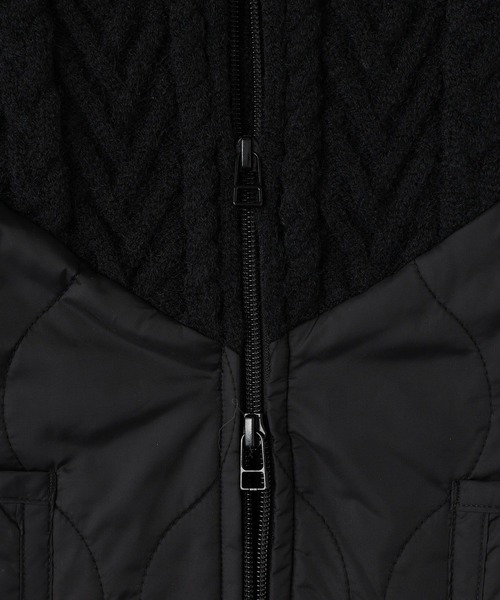 niko and...（ニコアンド）の「ケーブルキルトジップブルゾン（ブルゾン・レディース・ブラック/アイボリー/カーキ・FREE）」の22枚目の写真