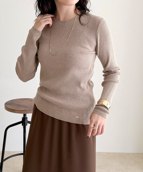 fredy emue（フレディエミュ）の「ウール混ベーシックリブニットプル