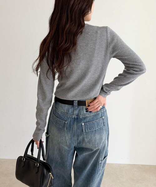 fredy emue（フレディエミュ）の「ウール混ベーシックリブニットプル