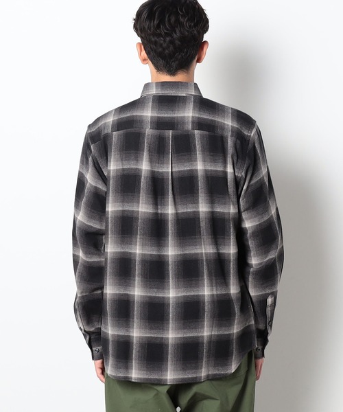 Grand PARK（グランドパーク）の「BROOKLYN OVERALL＜ブルックリンオーバーオーUSAコットンオンブレチェックシャツ＞（シャツ/ブラウス・メンズ・ダークブラウン/ブラウン/ブルー/ブラック・LARGE/MEDIUM）」の16枚目の写真