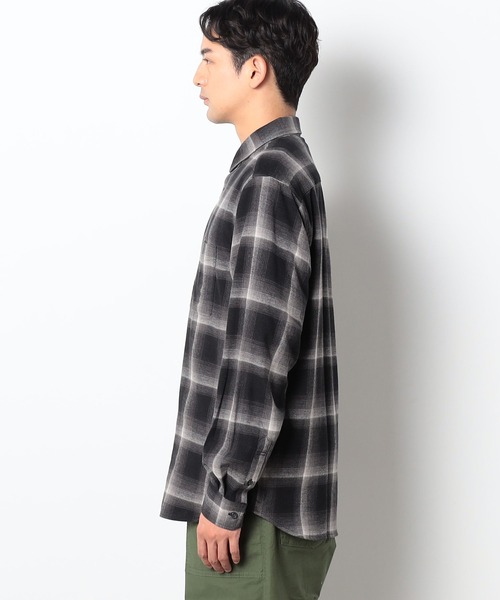 Grand PARK（グランドパーク）の「BROOKLYN OVERALL＜ブルックリンオーバーオーUSAコットンオンブレチェックシャツ＞（シャツ/ブラウス・メンズ・ダークブラウン/ブラウン/ブルー/ブラック・LARGE/MEDIUM）」の6枚目の写真