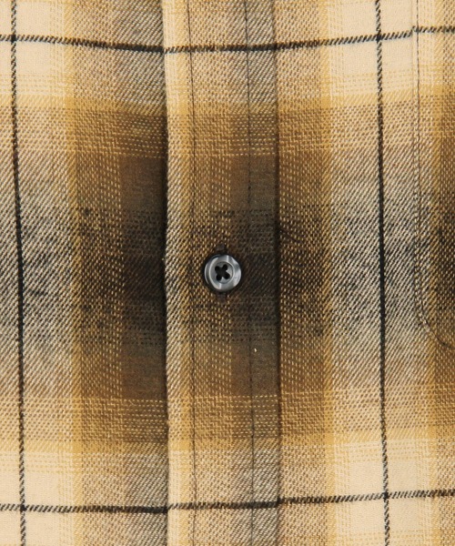 Grand PARK（グランドパーク）の「BROOKLYN OVERALL＜ブルックリンオーバーオーUSAコットンオンブレチェックシャツ＞（シャツ/ブラウス・メンズ・ダークブラウン/ブラウン/ブルー/ブラック・LARGE/MEDIUM）」の8枚目の写真