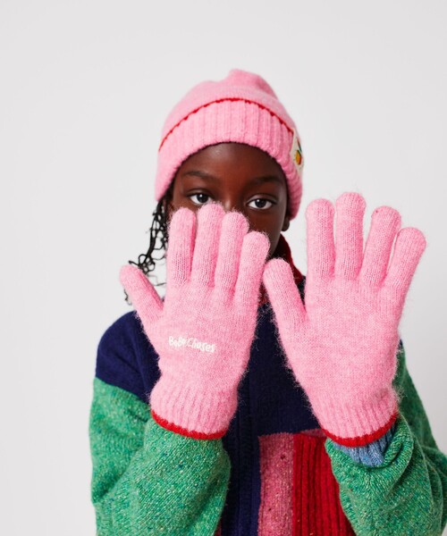 こども ビームス（コドモビームス）の「BOBO CHOSES / キッズ グローブ 2025FW（2～11才）（手袋・キッズ・ピンク/グリーン・M(6-11Y)/S(2-5Y)）」の4枚目の写真
