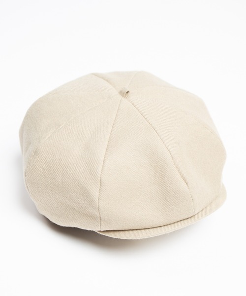 RACAL（ラカル）の「C/W Peach Brushed Calze 8Panel Beret Cas / コットンウールピーチ起毛カルゼ8パネルベレーキャス（キャスケット・メンズ・ブラック/グレー/ベージュ・MEDIUM/LARGE）」の8枚目の写真