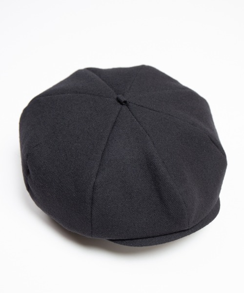 RACAL（ラカル）の「C/W Peach Brushed Calze 8Panel Beret Cas / コットンウールピーチ起毛カルゼ8パネルベレーキャス（キャスケット・メンズ・ブラック/グレー/ベージュ・MEDIUM/LARGE）」の9枚目の写真