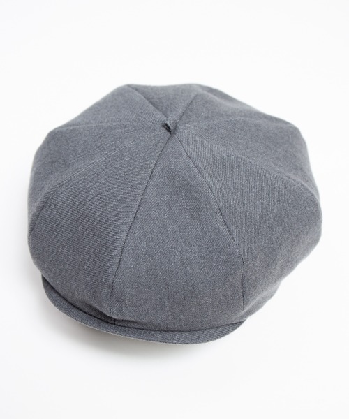 RACAL（ラカル）の「C/W Peach Brushed Calze 8Panel Beret Cas / コットンウールピーチ起毛カルゼ8パネルベレーキャス（キャスケット・メンズ・ブラック/グレー/ベージュ・MEDIUM/LARGE）」の11枚目の写真