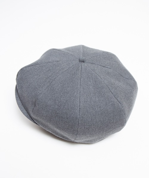 RACAL（ラカル）の「C/W Peach Brushed Calze 8Panel Beret Cas / コットンウールピーチ起毛カルゼ8パネルベレーキャス（キャスケット・メンズ・ブラック/グレー/ベージュ・MEDIUM/LARGE）」の12枚目の写真