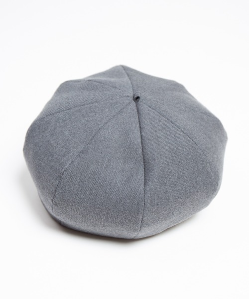 RACAL（ラカル）の「C/W Peach Brushed Calze 8Panel Beret Cas / コットンウールピーチ起毛カルゼ8パネルベレーキャス（キャスケット・メンズ・ブラック/グレー/ベージュ・MEDIUM/LARGE）」の13枚目の写真