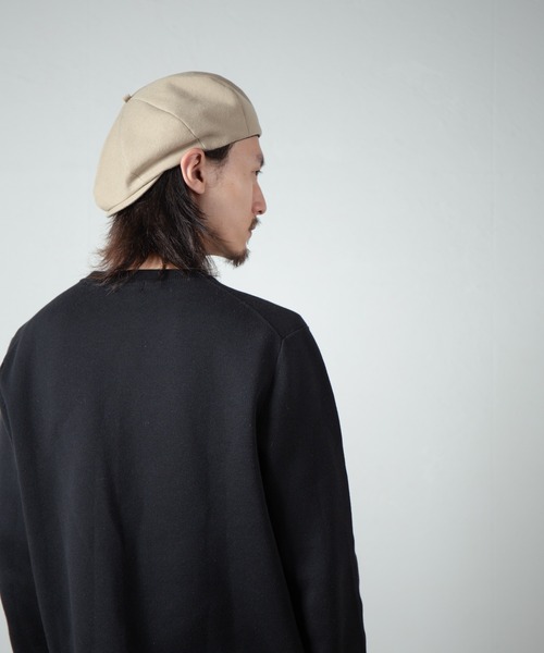RACAL（ラカル）の「C/W Peach Brushed Calze 8Panel Beret Cas / コットンウールピーチ起毛カルゼ8パネルベレーキャス（キャスケット・メンズ・ブラック/グレー/ベージュ・MEDIUM/LARGE）」の22枚目の写真