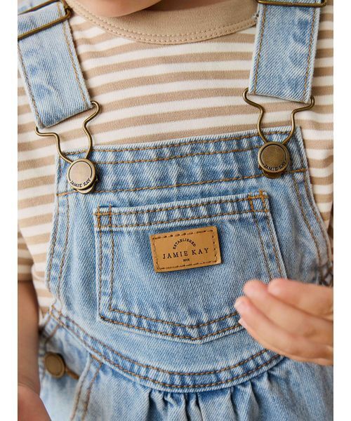 セール】デニムオーバーオールAntique Blue（サロペット
