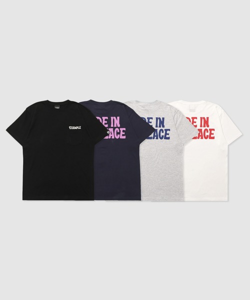 EXAMPLE（エグザンプル）の「EXAMPLE M.I.P S/S TEE（Tシャツ/カットソー・メンズ・アッシュ/ブラック/ホワイト/ネイビー・M/L/XL）」の5枚目の写真