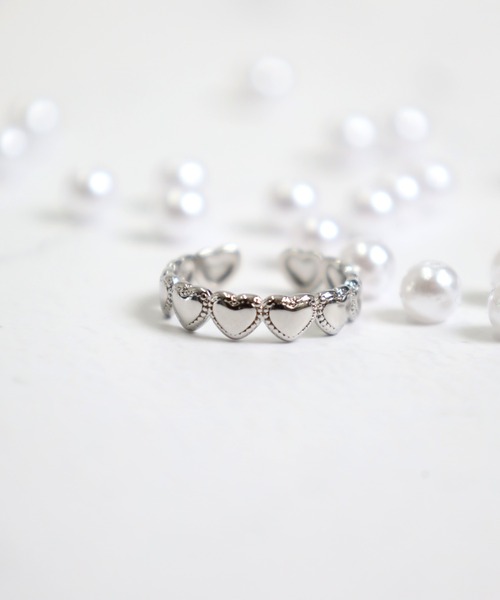 Vini(ヴィニ)の「ハート メタル リング(リング・レディース・シルバー/シルバー系その他/シルバー系その他2・FREE)」の19枚目の写真